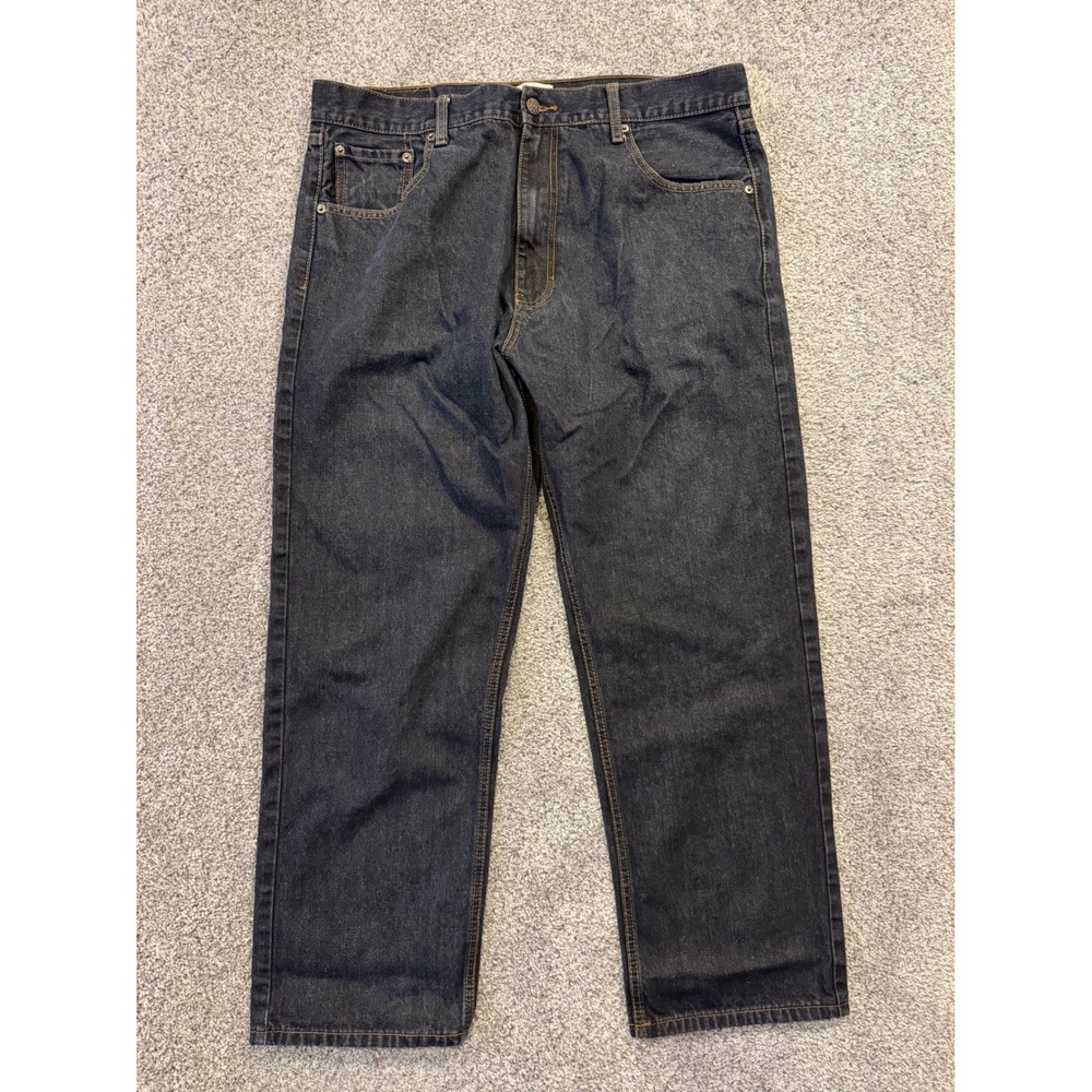 Member's Property Jeans Mens 40x32 Dark Wash Straight Leg Denim Casual Pants